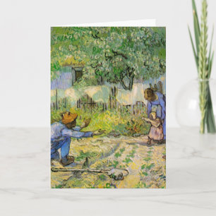 First Steps (after Millet) by Vincent van Gogh Card