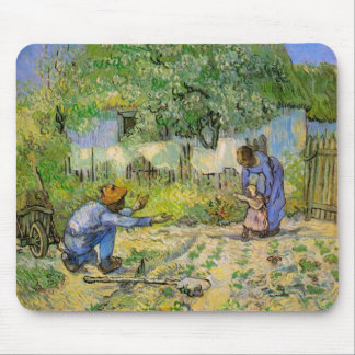 First Steps (after Millet) by Vincent van Gogh Mouse Pad