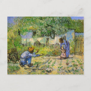 First Steps (after Millet) by Vincent van Gogh Postcard