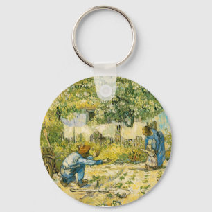 First Steps by Vincent van Gogh 1890 Key Ring