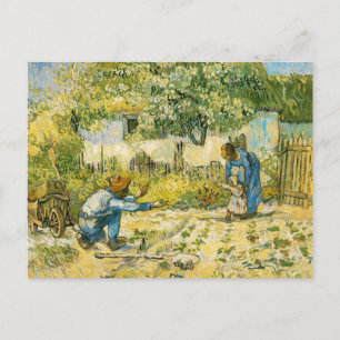 First Steps by Vincent van Gogh 1890 Postcard