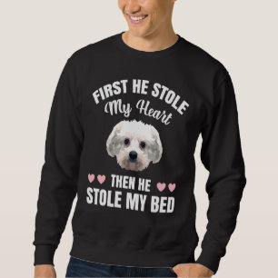 First Stole My Heart Then He Stole My Bed Shih Tzu Sweatshirt