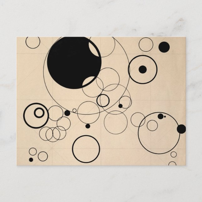 First Study for Some Circles by Wassily Kandinsky Postcard (Front)