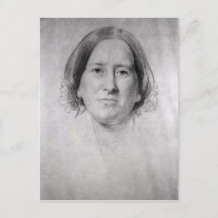 First Study for the Portrait of George Eliot Postcard