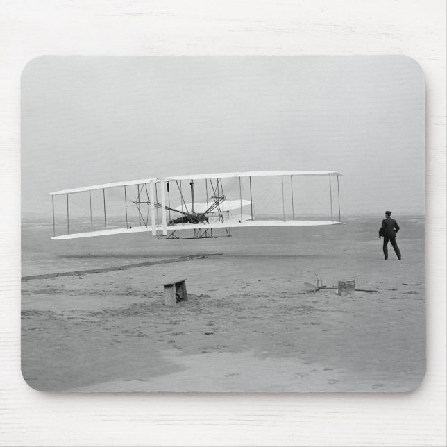 First Successful Flight of the Wright Flyer Mouse Pad (Front)
