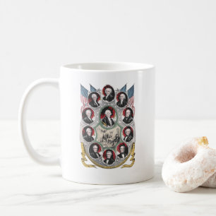First Ten Presidents of the United States Coffee Mug