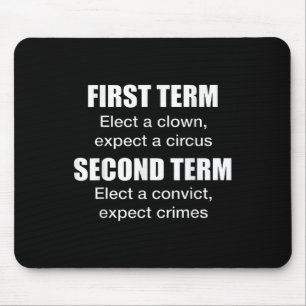 First Term Elect A Clown, Expect A Circus Second T Mouse Pad
