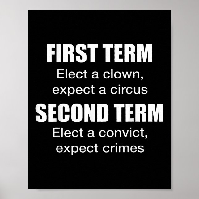 First Term Elect A Clown, Expect A Circus Second T Poster (Front)