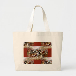 first thanksgiving large tote bag
