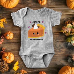First Thanksgiving Outfit - Cutie Pie  Baby Bodysuit