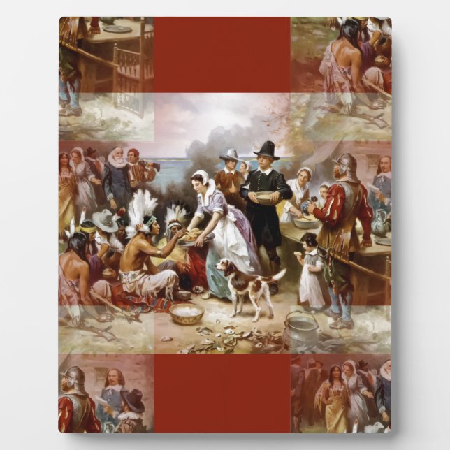 first thanksgiving plaque (Front)