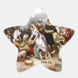 first thanksgiving star sticker