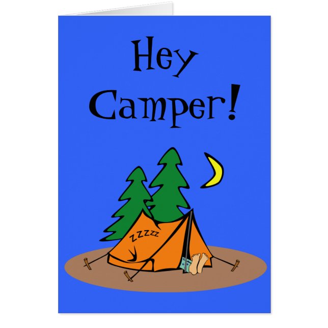 First Time at Camp Card (Front)