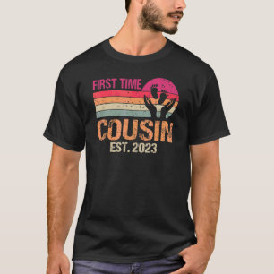 First Time Cousin 2023 Vintage Father's Day T-Shirt