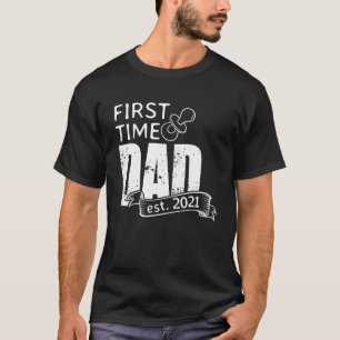 First Time Dad 2021 Become Father Surprise Pregnan T-Shirt