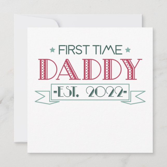 First Time Dad 2022 Invitation (Front)