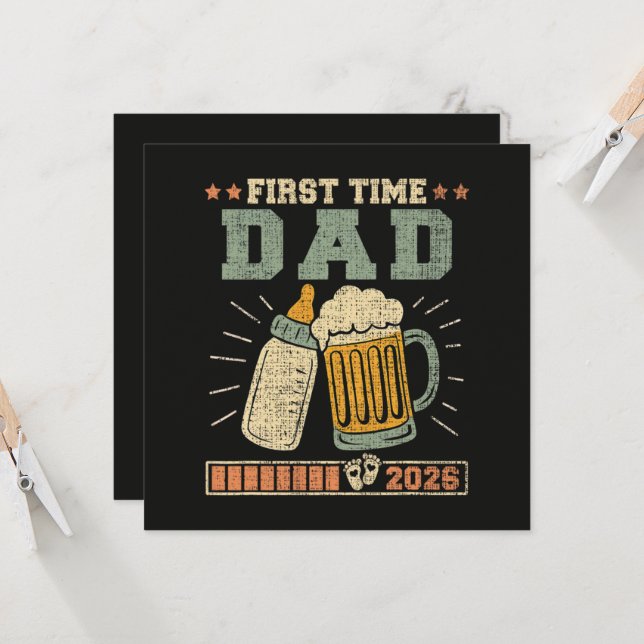 First Time Dad 2026 Expecting Baby Funny (Front/Back In Situ)