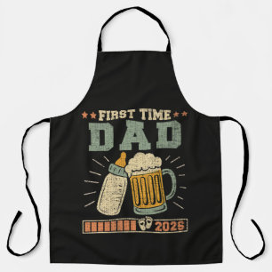 First Time Dad 2026 Expecting Baby Funny Apron