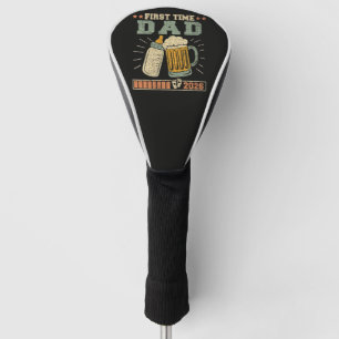 First Time Dad 2026 Expecting Baby Funny Golf Head Cover