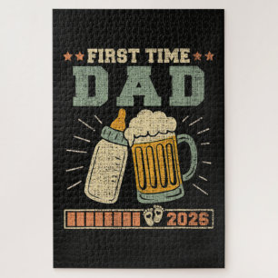 First Time Dad 2026 Expecting Baby Funny Jigsaw Puzzle