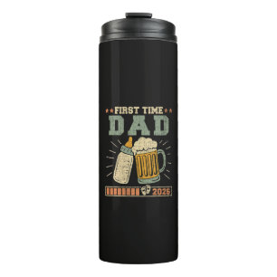 First Time Dad 2026 Expecting Baby Funny Thermal Tumbler