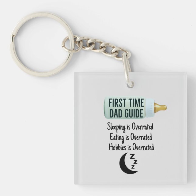 First Time Dad Guide Keychain (Front)