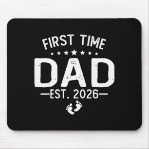 First Time Daddy New Dad Est 2026 Shirt Fathers Da Mouse Pad