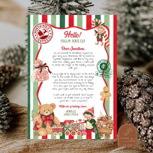 First Time Elf Arrival Letter Invitation