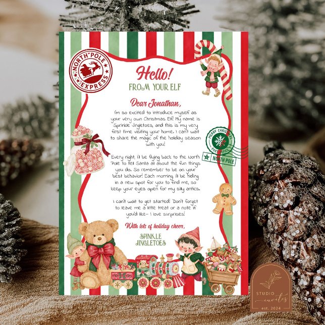 First Time Elf Arrival Letter Invitation (Creator Uploaded)