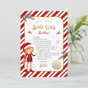 First Time Elf Arrival Welcome Letter