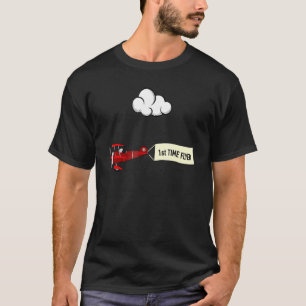 First Time Flyer Aeroplane Travel Clothes For Kids T-Shirt