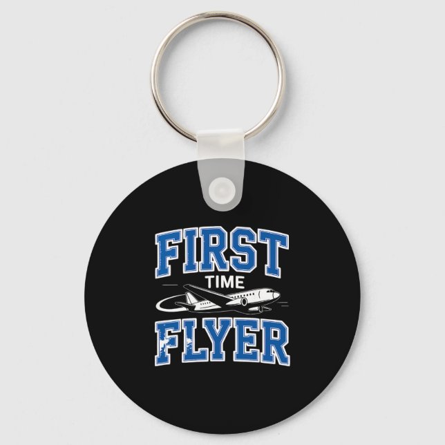 First Time Flyer First Time Flying  Key Ring (Front)