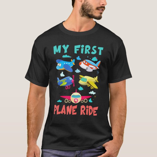 First Time Flying My First Aeroplane Ride  Boys Gi T-Shirt (Front)