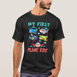 First Time Flying My First Airplane Ride Boys Gir T-Shirt