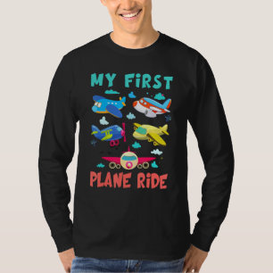 First Time Flying My First Airplane Ride Boys Gir T-Shirt