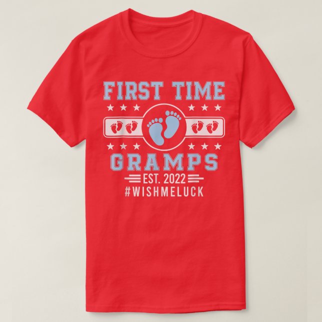 First Time Gramps Est  T-Shirt (Design Front)