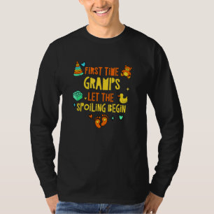 First Time Gramps Let the Spoiling Begin Grandma T-Shirt
