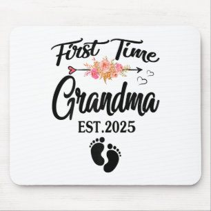 First Time Grandma 2025 Mothers Day Promoted To Gr Mouse Pad