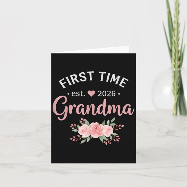 First Time Grandma 2026  Card (Front)