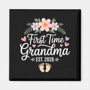 First Time Grandma 2026 Promoted To Grandma Again Magnet