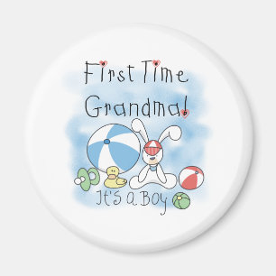 First Time Grandma Baby Boy Magnet