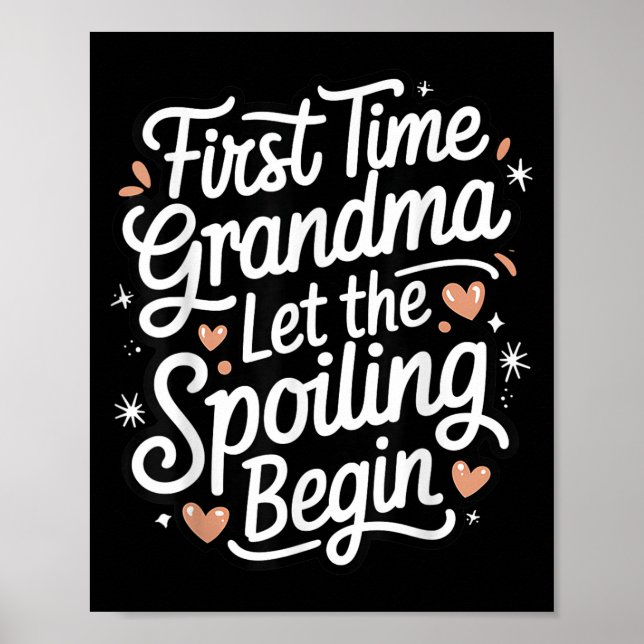 First Time Grandma Let The Siling Begin 2025 New G Poster (Front)