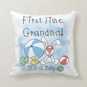 First Time Grandma of Boy Gifts Cushion