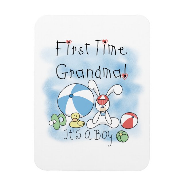 First Time Grandma of Boy Gifts Magnet (Vertical)