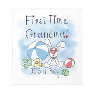 First Time Grandma of Boy Gifts Notepad