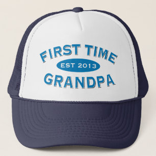 First Time Grandpa Customisable Hat