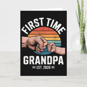 First Time Grandpa Est 2026 Baby Announcement Grea