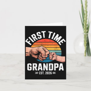 First Time Grandpa Est 2026 Baby Announcement Grea