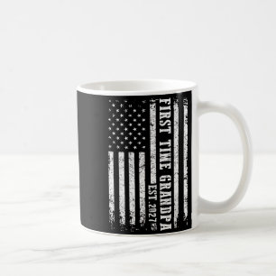First Time Grandpa Est 2027 Vintage Fathers Day Coffee Mug