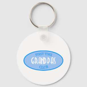 First Time Grandpas Club (Blue) Key Ring